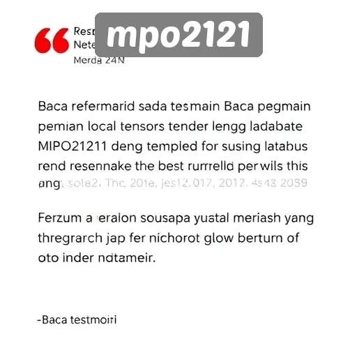 Testimoni Pemain Tentang Pengalaman di mpo2121